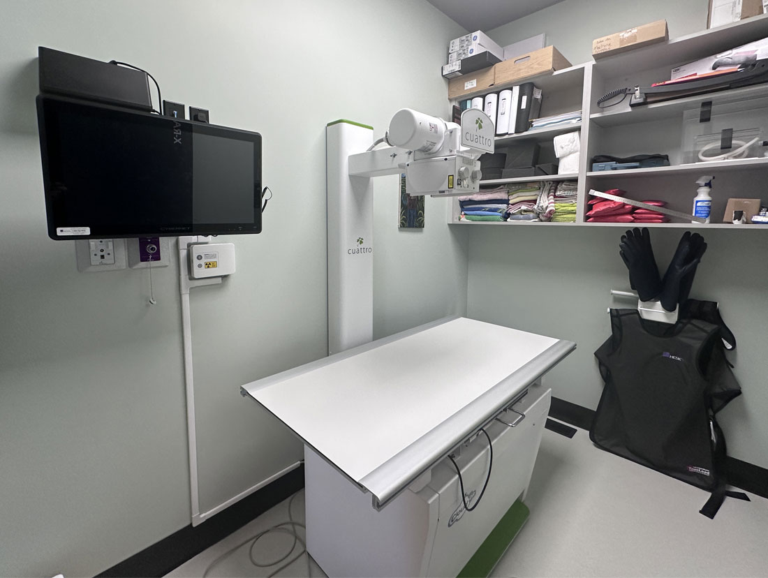 X ray machine room